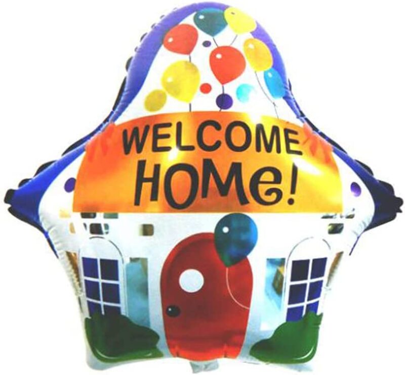 

Welcome Home Party Fun Foil Balloon, 20 Inch, Ages 0+, Multicolour