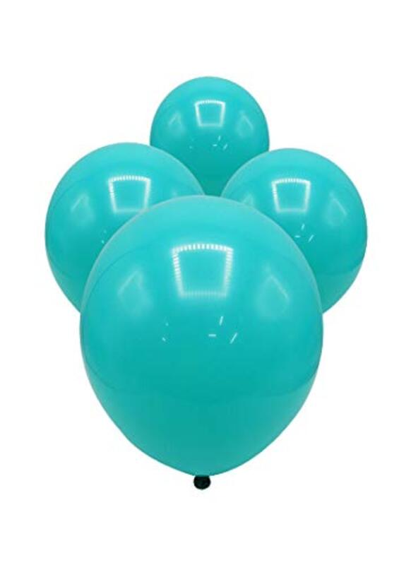 

Party Fun 12-Inch Standard Clear Water Blue Balloon, 40-Piece, All Ages