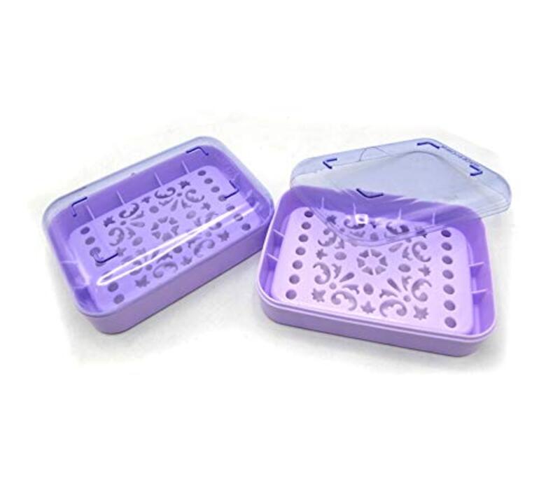 

Beautiful and Very Attractive Soap Box with Lid, 2 Pieces, Purple