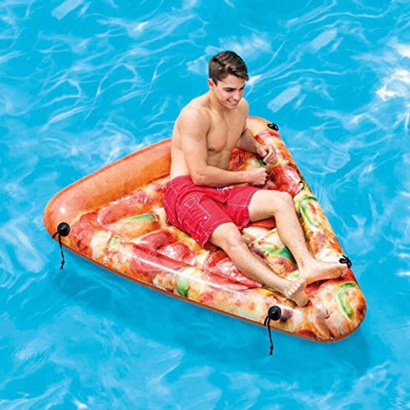 

Intex Pizza Slice Inflatable Mat with Realistic Printing, 69 x 57in, 58752EP, Multicolour