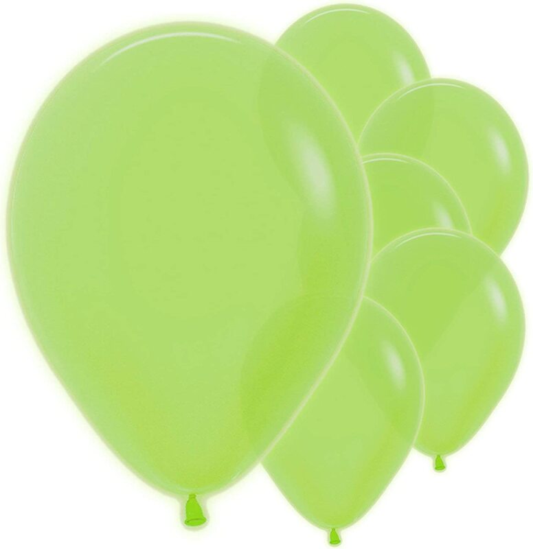 

Amscan Neon Green Round Balloons, 50-Piece, Green