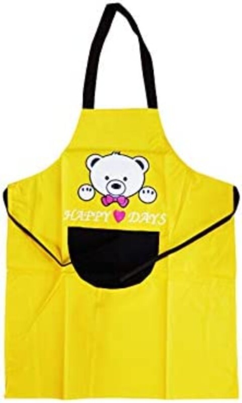 

Lovely Fashionable Panda Face Design Apron for Children, Yellow