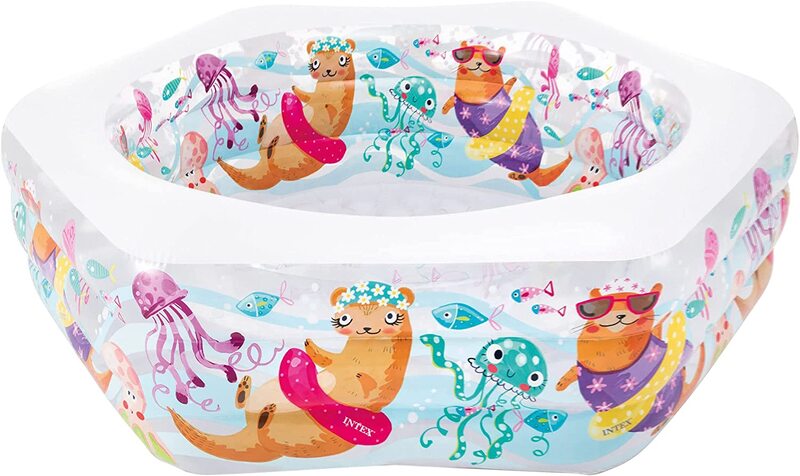 

Intex Hexagonal Paddling Pool with Ocean Reef Design, 12-56493NP, Multicolour