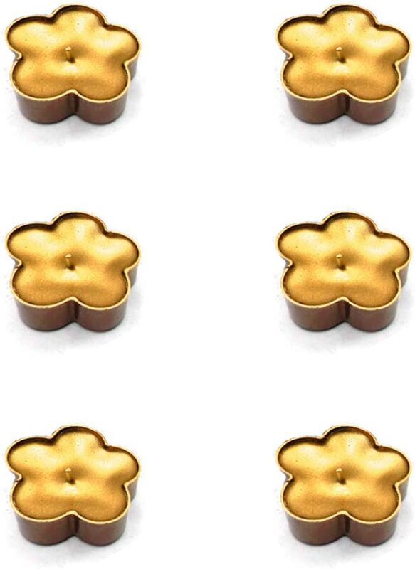 

Beautiful Scented Tea Light Candle Flow Set, 12 Piece, Gold