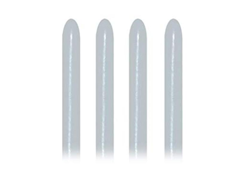 

Sempertex 160Q Long Satin Latex Balloon, 50-Piece, Silver