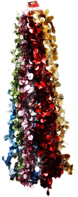 

Generic Beautiful Tinsel Party Decoration, 7cm, 6 Pieces, Multicolour