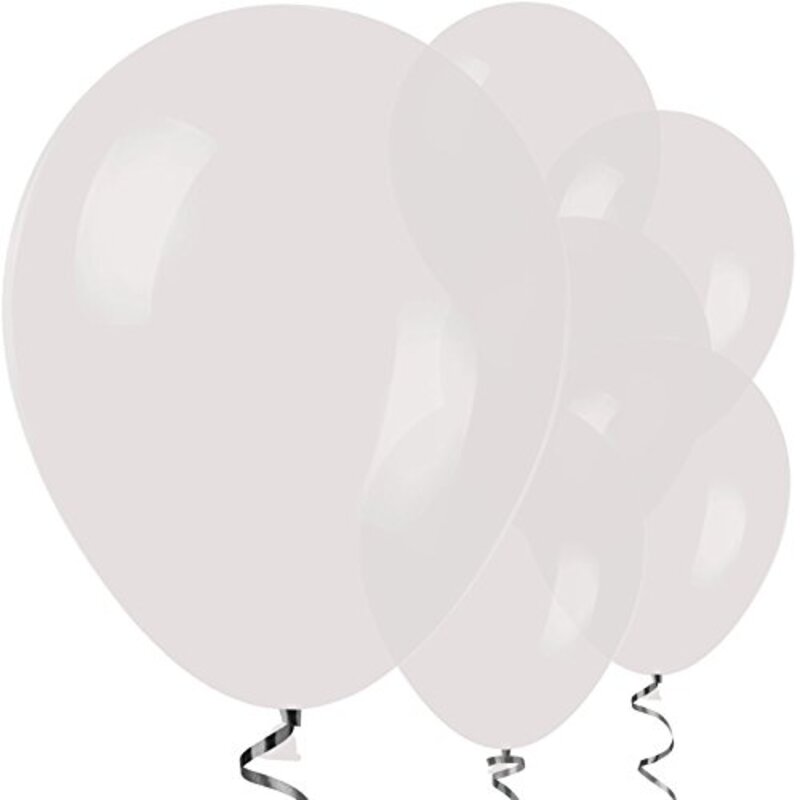 

Amscan 12-Inch Latex Clear Balloons, 50-Piece, Ages 1+ Month