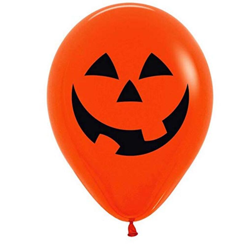 

Sempertex 12-Inch Round Fashion Pumpkin Latex Balloons Set, 12-Piece, Orange