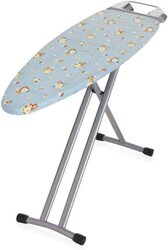 Beautiful Teefal Portable Standing Iron Board with Iron Press Holder, 36 x 12", Blue