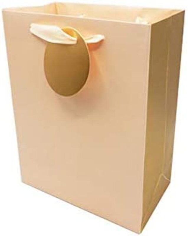 

Generic Beautiful Paper Gift Bag for Any Occasion, 32 x 26 x 12cm, Rose Gold