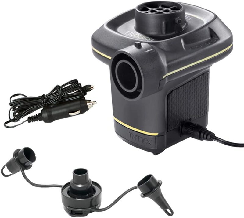 

Intex Portable Electric Air Pump For Mattress And Inflatables, 66634, Black