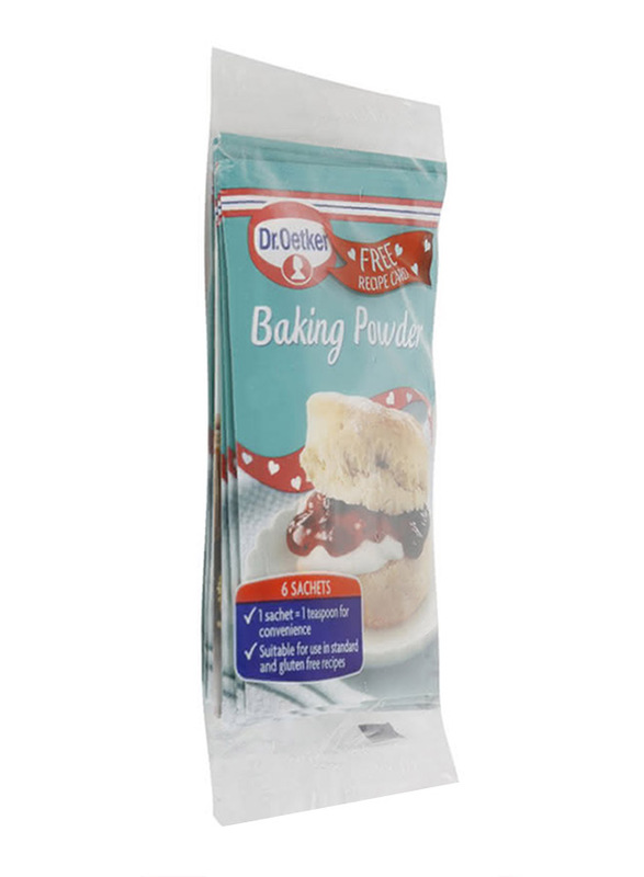 

Dr. Oetker Gluten Free-sach Baking Powder, 6 Pieces x 5g