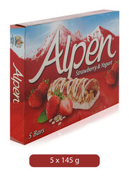 Alpen Strawberry & Yogurt Cereals Bars, 5 Bars x 145g