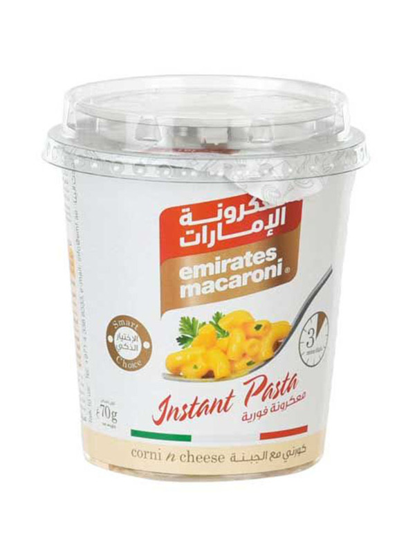

Emirates Corni & Cheese Instant Macaroni Pasta, 70g