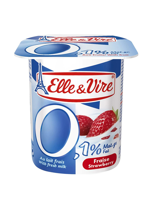 

Elle & Vire Strawberry Light 0% Fat Yogurt, 125g