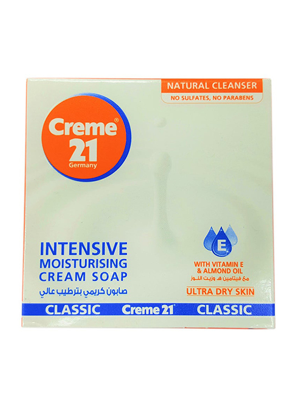 

Creme 21 Intensive Moisturising Cream Soap, Multicolour, 125gm