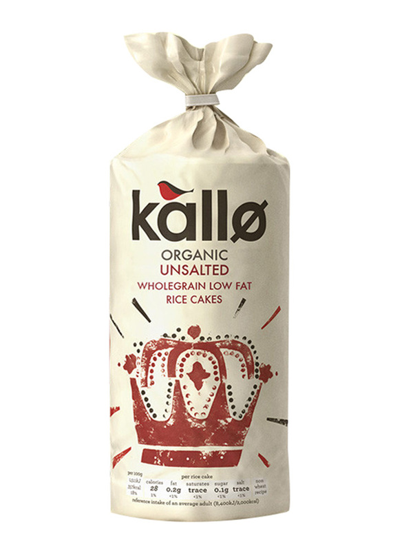 

Kallo Organic Unsalted Wholegrain Rice Cakes, 130g