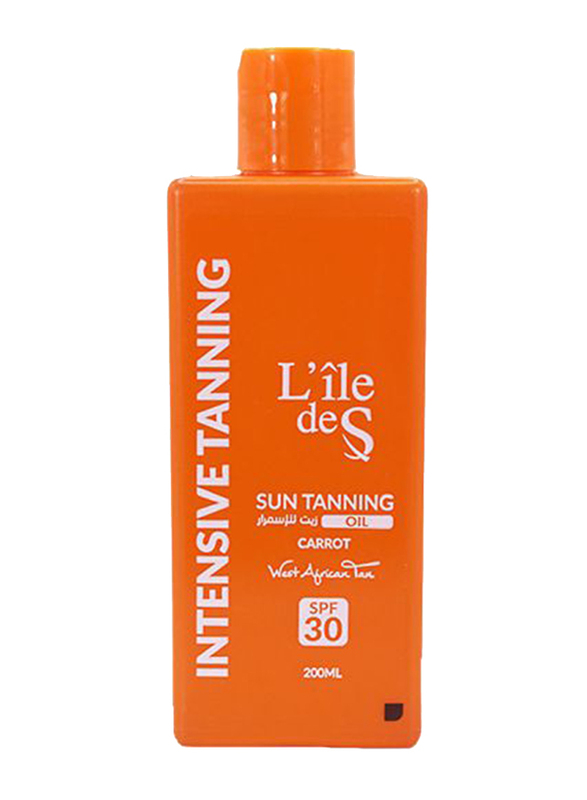 

L'ile De S Intensive Carrot Tanning Oil, SPF 30, 200ml