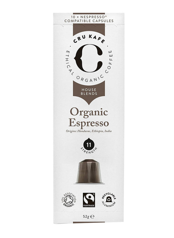 

Cru Kafe Organic Expresso Coffee Capsules, 10 Capsules, 52g