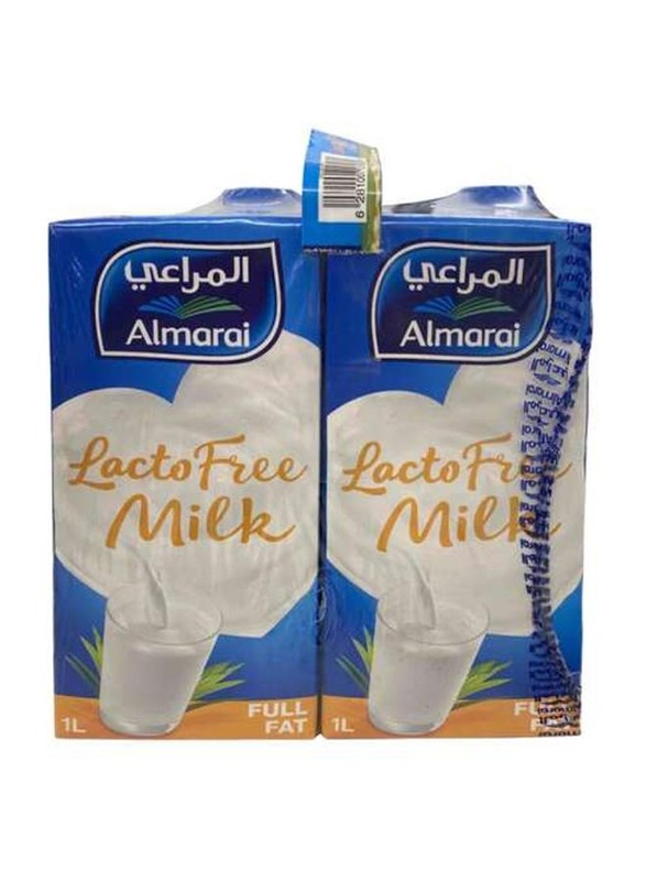 Al Marai UHT Lacto Free Milk, 4 Tins x 1 Liter