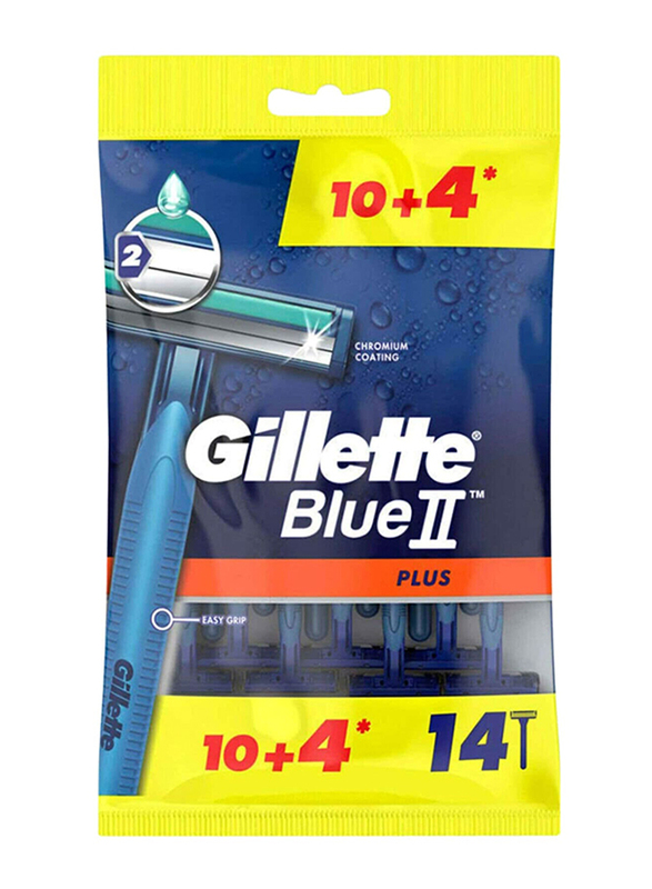 

Gillette Blue II Plus Disposable Razors, 14 Pieces