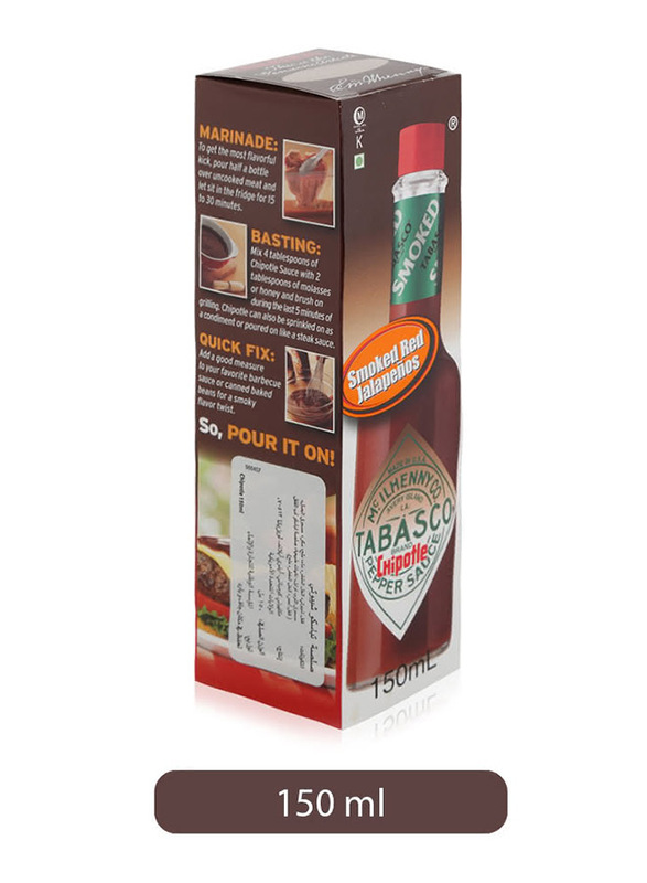 

Tabasco Smoked Red Jalapenos Chipotle Pepper Sauce, 150ml