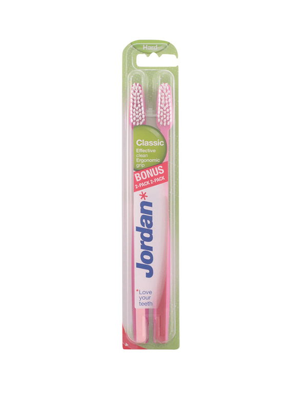 

Jordan Classic Hard Toothbrush, 2 Piece