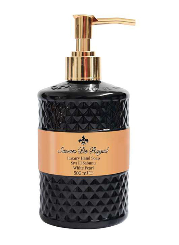

Savon De Royal Luxury Hand Soap Black Pearl Liquid Soap, Black, 500ml