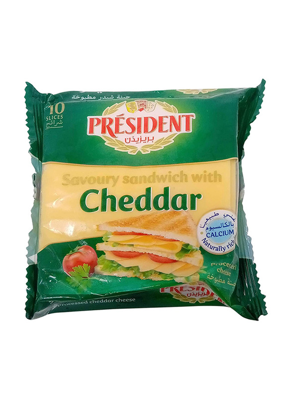 

President Cheddar Cheese Slices, 200g