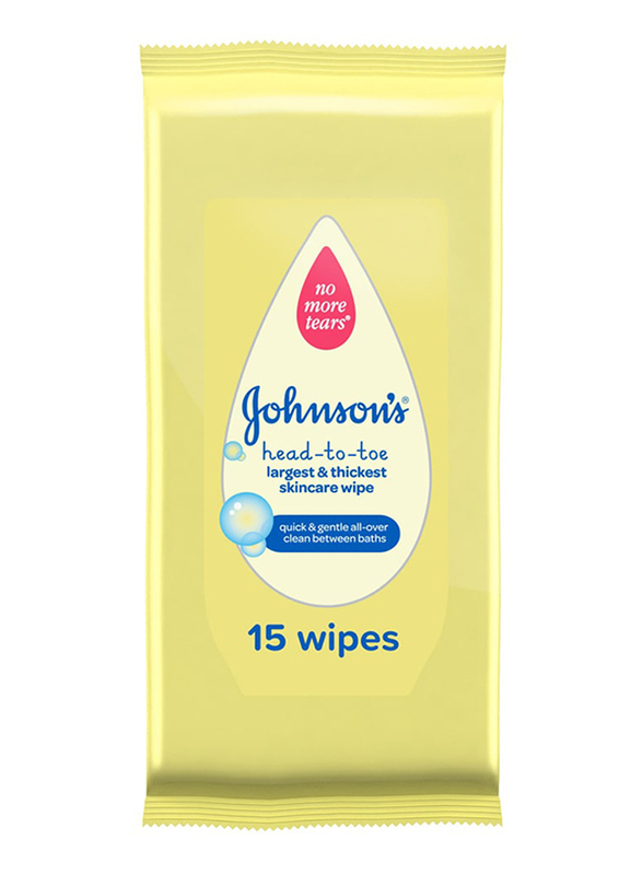 

Johnson's Baby 15-Sheet Head-to-Toe Skincare Wipes for Babies