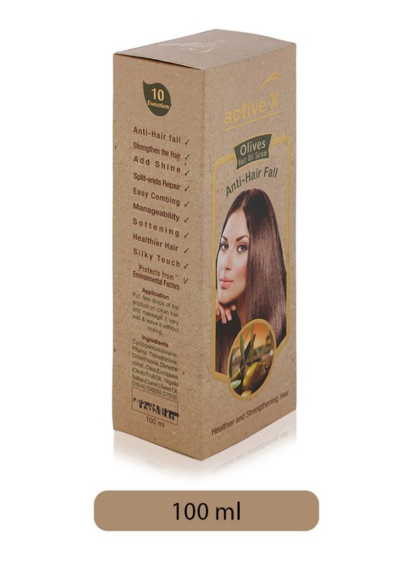 

Active X Anti-Hair Fall Hair Oil Serum for Dry/Damaged Hair, 100ml