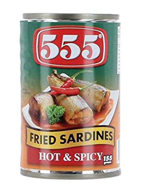 

555 Hot and Spicy Fried Sardines, 155g