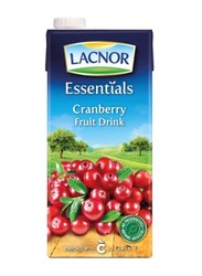 Lacnor Essentials Cranberry Fruit Juice Drink, 4 Pieces x 1 Liter