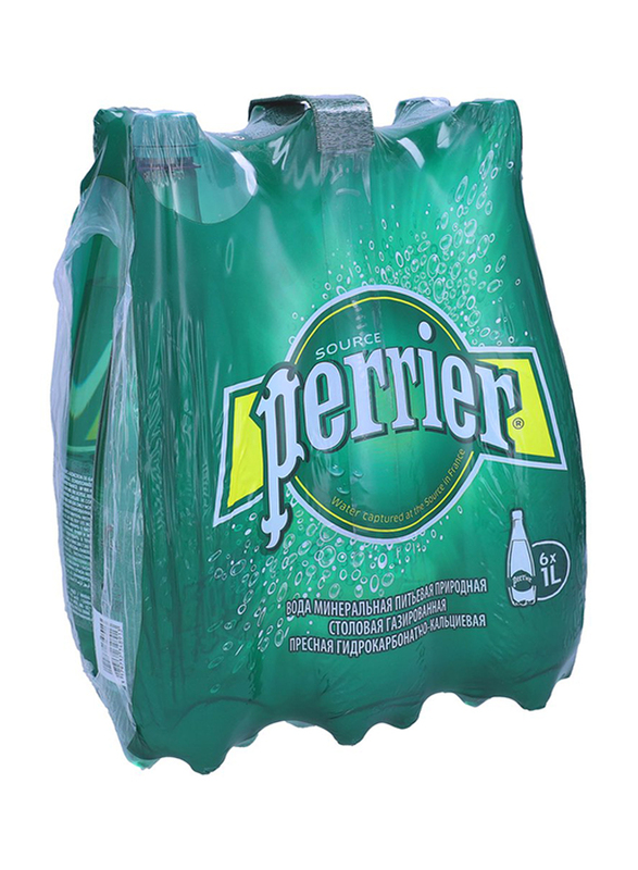 

Perrier Sparkling Natural Mineral Water, 6 Bottles x 1 Liter