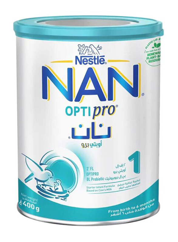 

Nestle NAN Optipro Starter Infant Formula Milk Powder, Stage 1, 0to 6 Months, 400g