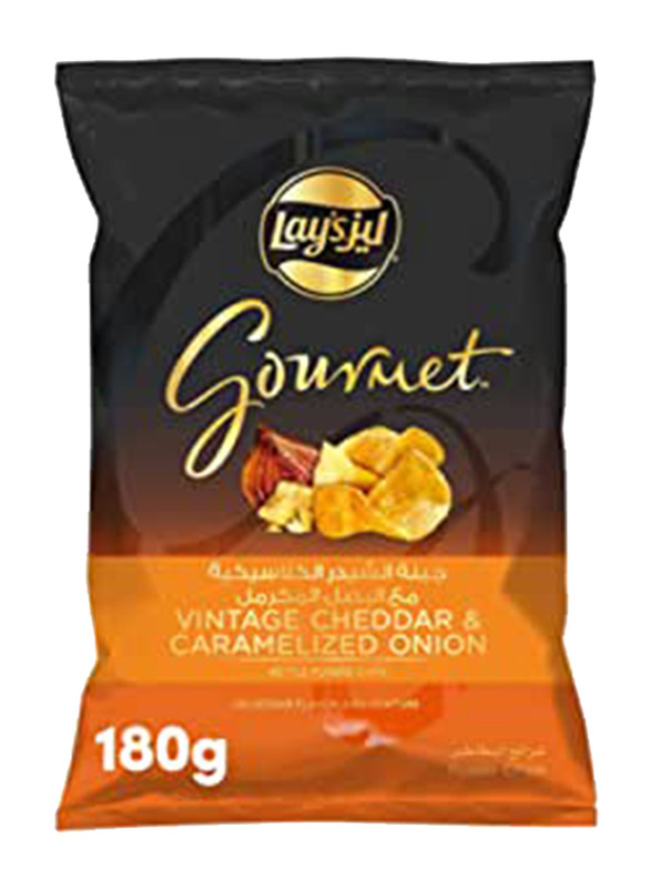 

Lay's Gourmet Vintage Cheddar & Caramelized Onion Chips, 180g