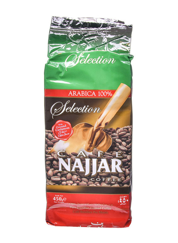 

Najjar Cafe Selection Arabica Coffee with Cardamom, 450g