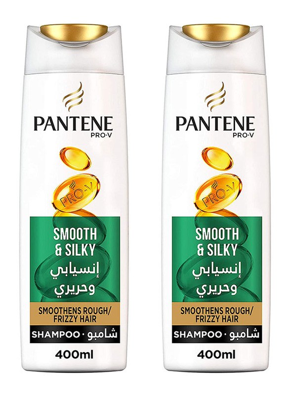 

Pantene Pro-V Smooth & Silky Shampoo for Dry Hair, 2 x 400ml