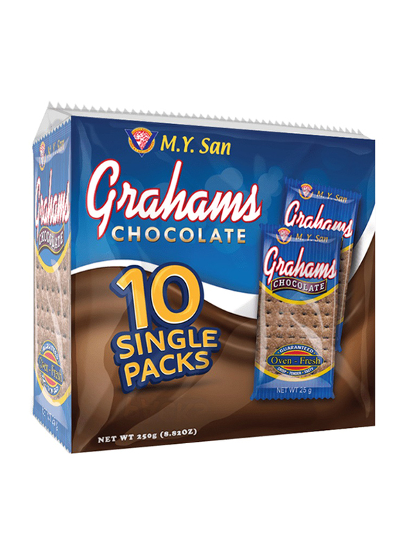 

M.Y. San Grahams Chocolate, 10 Pieces, 250g