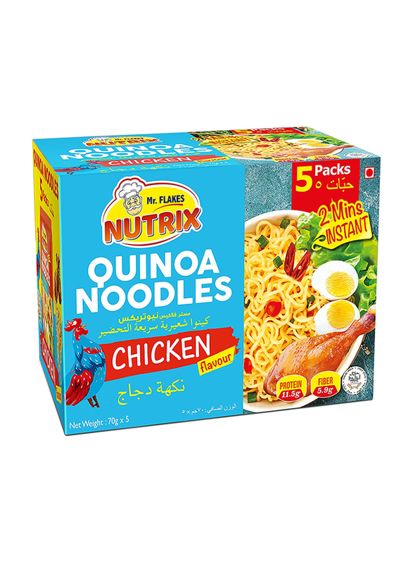 

Mr. Flakes Nutrix Quinoa Chicken Flavour Noodles, 5 x 70g