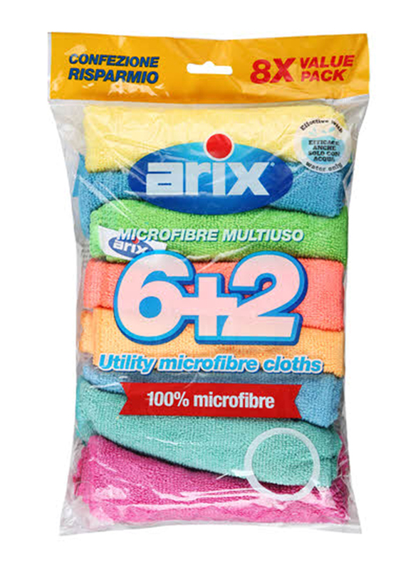 

Arix Microfibre Cloths, 8 Pieces