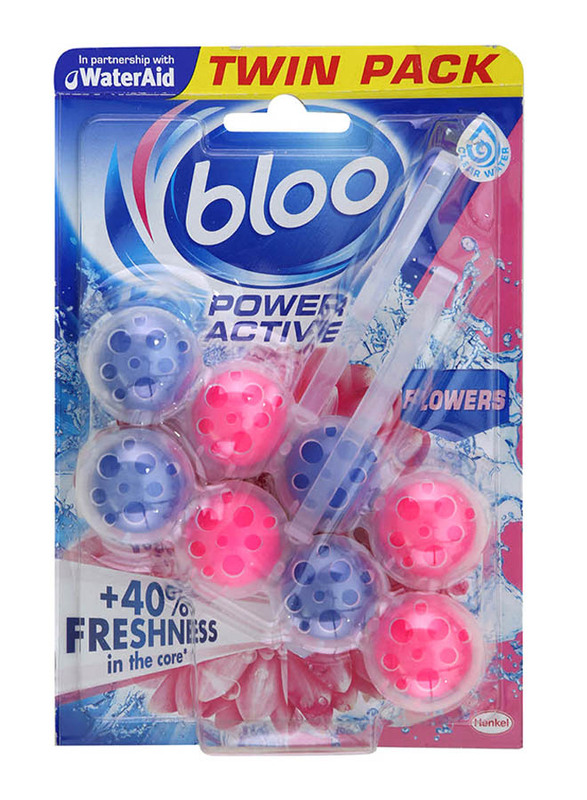 

Bloo Clean + Fresh Power Active Flowers Toilet Rim Block, 1 Piece