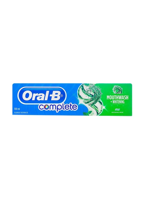 

Oral B Complete Mouthwash Whitening Toothpaste, White, 100ml