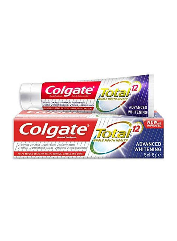 

Colgate Total 12 Advanced Whitening Toothpaste, 75ml