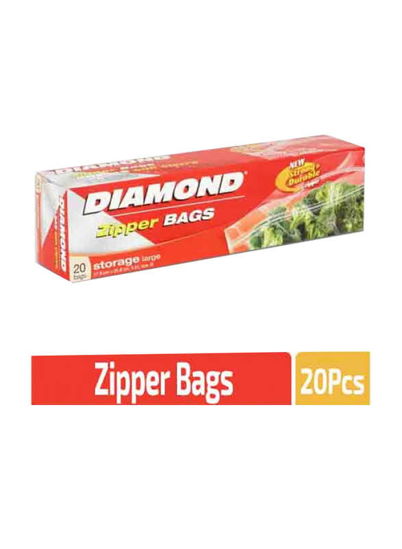 

Diamond Zipper Storage Large Bag Set, 20 Pieces