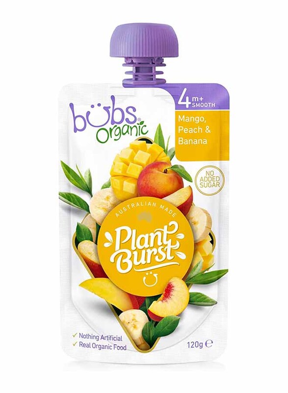 

Bubs Organic Plant Burst Mixed Fruit Juice, 120g