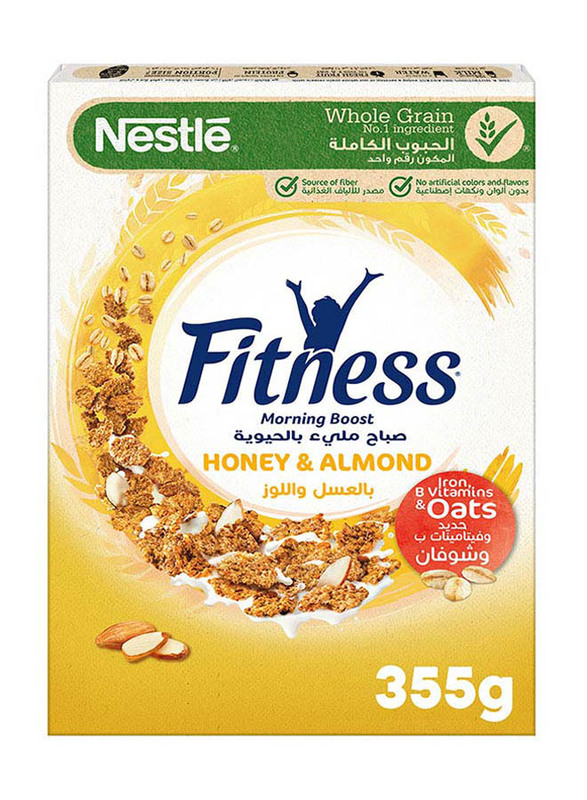 Nestle Fit Honey & Almond Cereal, 355g