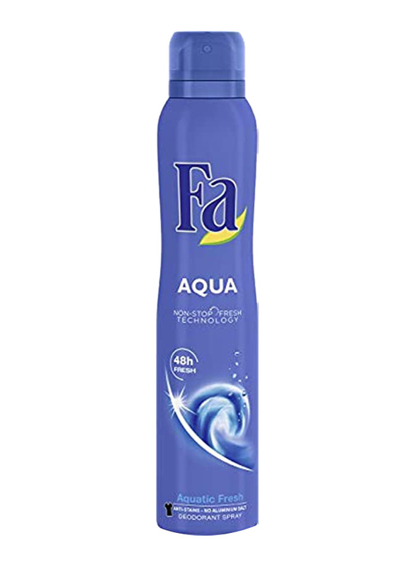 

Fa Aqua Deodorant Spray Unisex, Blue, 200ml