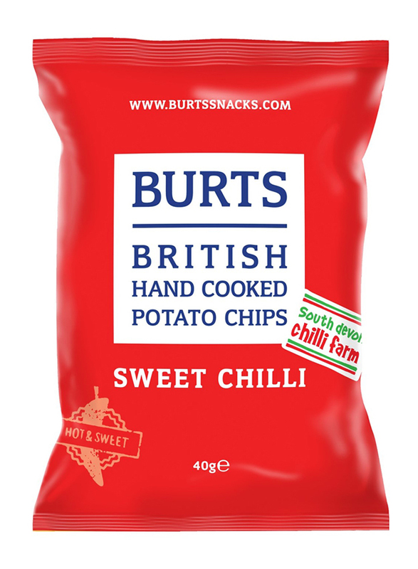 

Burts Sweet Chilli British Hand Cooked Potato Chips, 40g