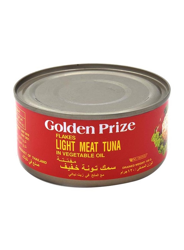 

Golden Prize Flakes Light Meat Tuna in Vegetable Oil, 120g